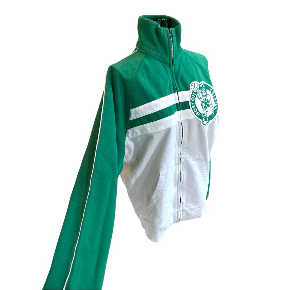 '47 Brand Boston Celtics Gameday Track Jacket Kelly Green/White Size S - Picture 4 of 14